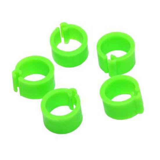 100Pcs Birds Leg Clips Harmless Extensible Plastic Mix Color 8mm Pigeon Foot Ring for Pet