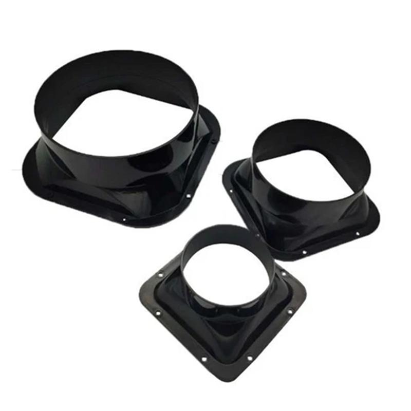 100-200mm ABS Flange Duct Fan Hose Connector Air Ventilation Adapter for Kitchen Hood Ventilator Pipe Connecting Exhaust Outlet