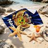 Custom Name Personalized Club America Print Beach Towel, for Trip Camping Beach Party Home Decor, Birthday Gift for Family & Friends