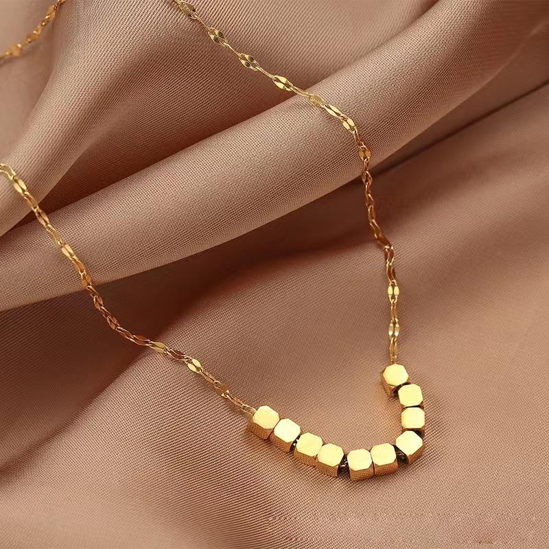 Custom 316 Stainless Steel Jewelry Gold Plated Butterfly Heart Bow Pendant Simple Zircon Necklace Jewelry for Women
