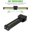 7-stufige Dimm-Blitz-Fitnessstudio-Lampe zum Posen, tragbare Magnet-LED-Posing-Lampe mit Aufhängehaken, Selfie-Licht mit 180-Grad-Faltung