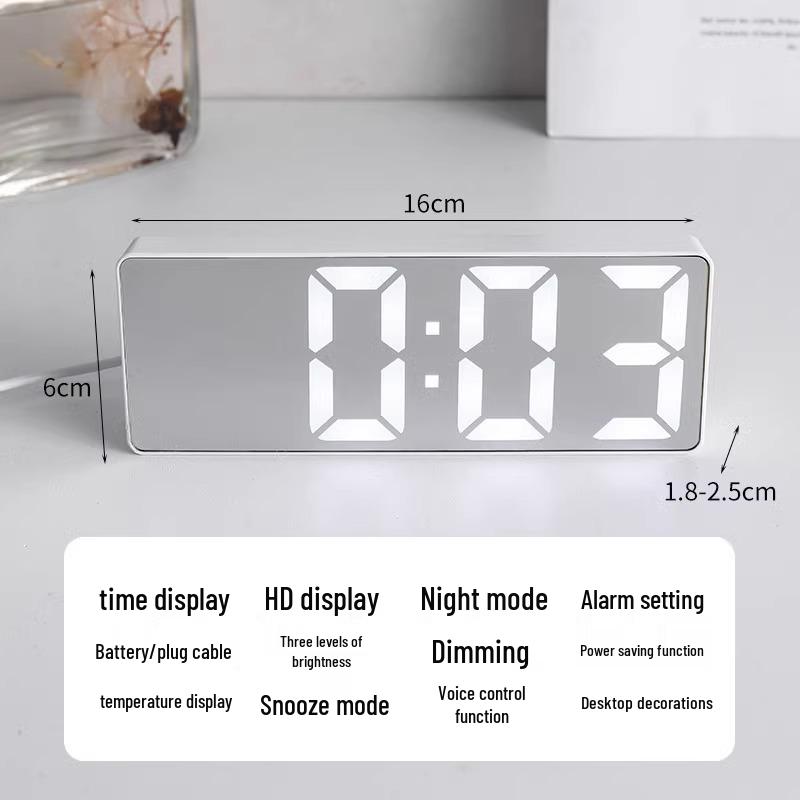 

Світний безшумний настільний годинник: Високоцінний цифровий будильник для студентів