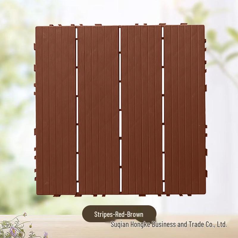 Interlocking WPC Outdoor Flooring - Self-Laying, Anti-Corrosion for Balcony & Courtyard Renovation