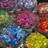 Solvent-Resistant Iridescent Glitter Powder for Autumn/Winter Nail Art and Craft Decor.