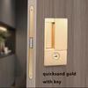 New Style Handleless Flat Lock Modern Bedroom Magnetic Recessed Door Handle Silent Push And Pull Invisible Sliding Door Lock
