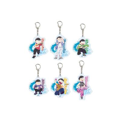 Osomatsu-san 01 Wasserfest-Version. [Original-Illustration] Acryl-Schlüsselanhänger Komplettset (Schachtel mit 6 Stück)