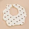 Baby Cotton Gauze Waterproof Bib Soft Breathable Newborn Drool Catcher Gentle On Skin Daily Care Essential For Infants