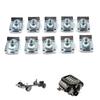 10Pcs 6Mm 8Mm Clip On Nuts Automotive Grade Stainless Steel Mounting Hardware For Car Truck License Plate Installation