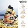 Softball Wall Customize Text Blanket Multi-purpose Customizable Blanket Soft Warm Cozy Great for Seaside Chair Nap Living Room for All Occasions