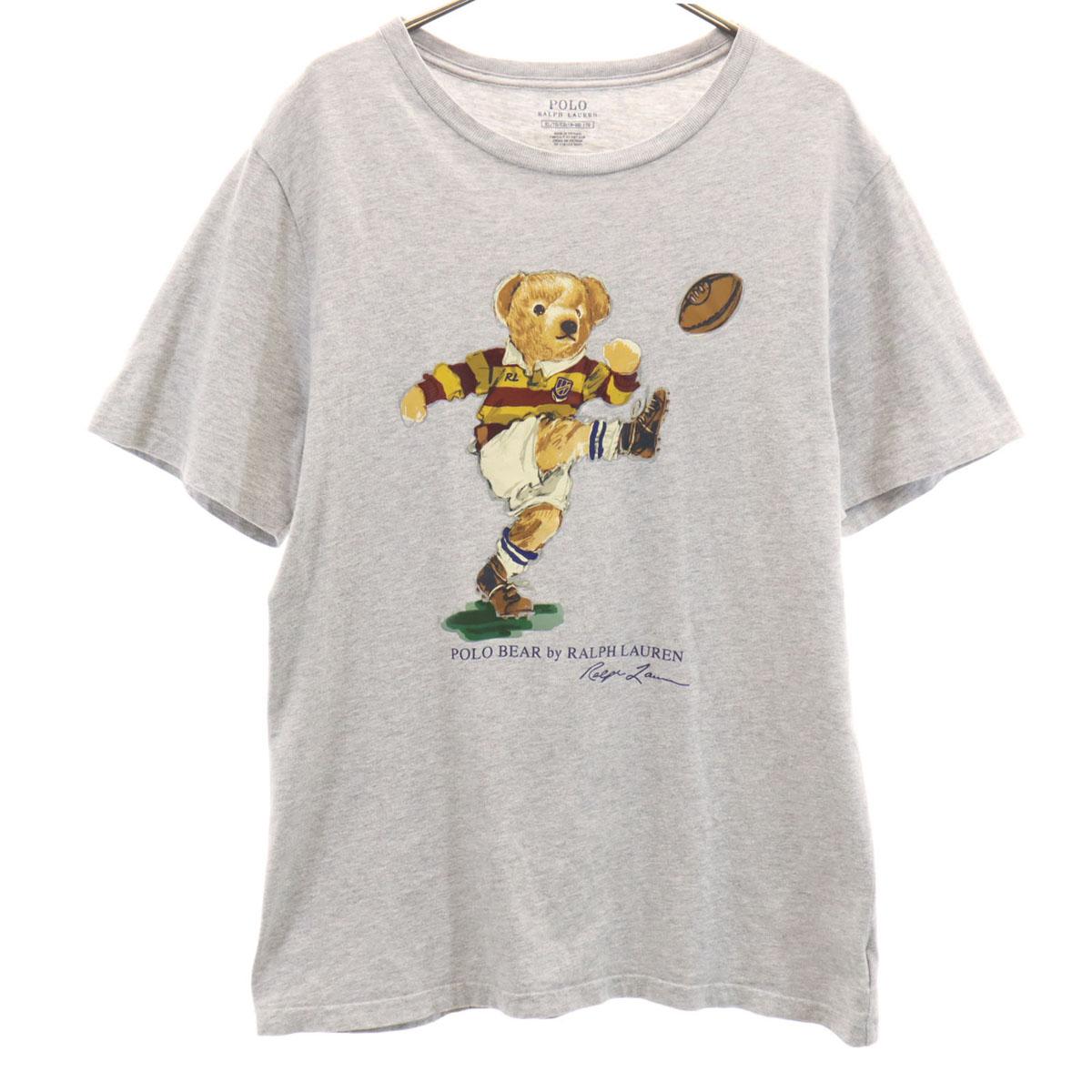 

POLO RALPH LAUREN Polo Bear Short sleeve T-shirt XL 18-20 gray Kid s Used