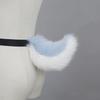 Kaninchenschwanz Verstellbarer Gürtel für Cosplay Halloween Party Kostüm Anime Kostüm Zubehör Tier Schwanz Weicher Tier Schwanz