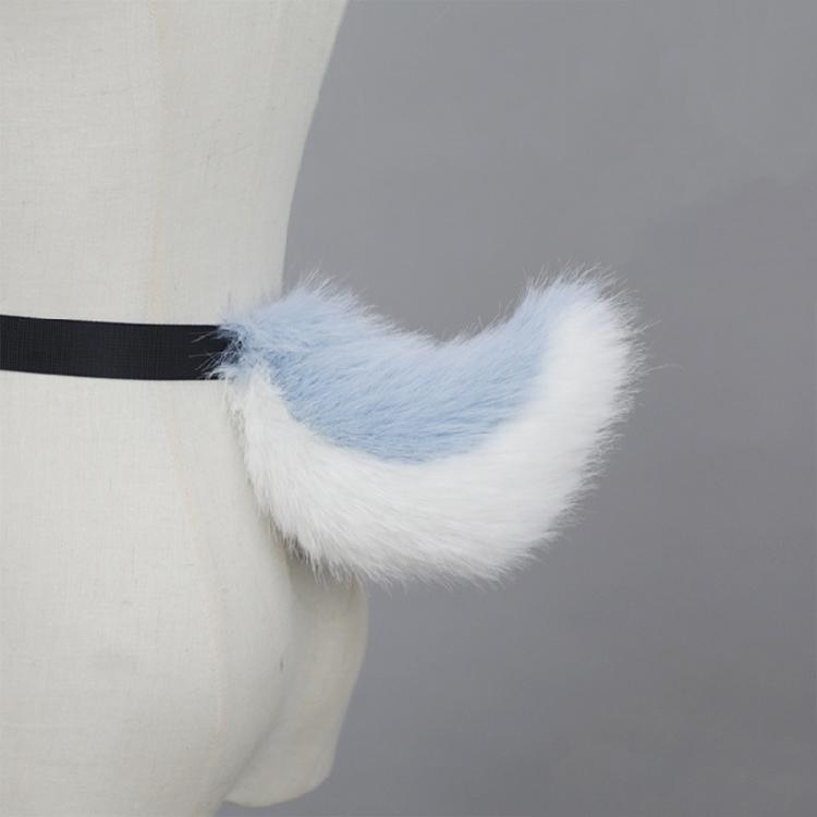 Kaninchenschwanz Verstellbarer Gürtel für Cosplay Halloween Party Kostüm Anime Kostüm Zubehör Tier Schwanz Weicher Tier Schwanz