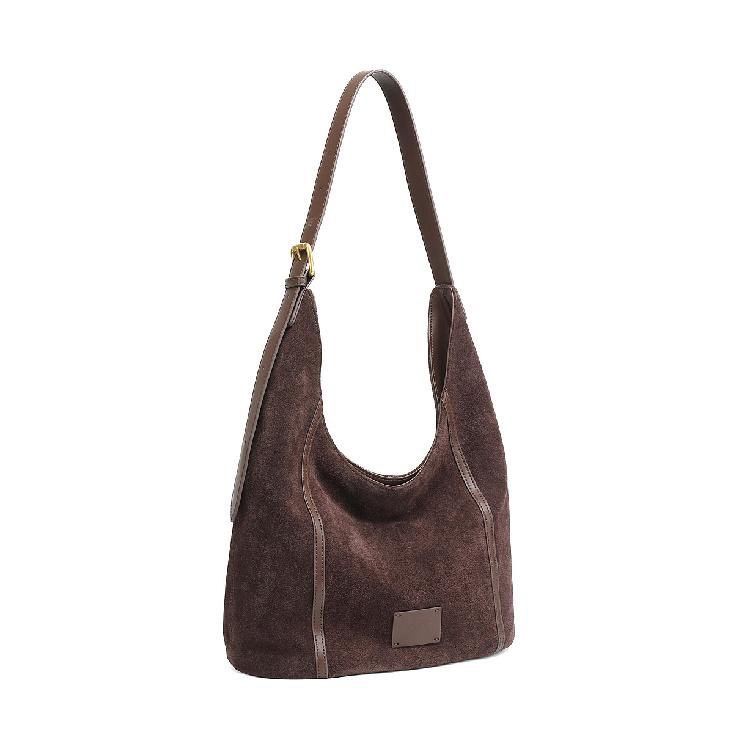 Large Bag for Women 2025 New Trend Genuine Leather Women's Bag Single Shoulder Underarm Bag Large Capacity Niche Matte Cowhide Crossbody Bag