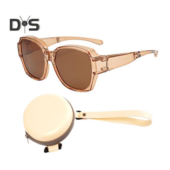 

1 пара поляризованных солнцезащитных очков с защитой UV400, линзами высокой четкости, складным дизайном, функциональными поляризованными очками B