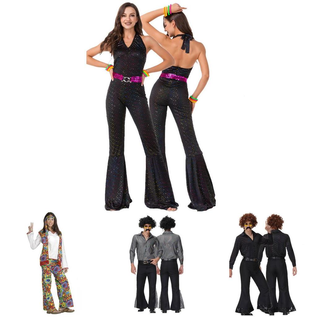Stylish And Beautiful 70s Disco Costume Set For Adults Get Ready To Shine!