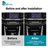 Real Soft Carbon Fiber Sticker For Honda Accord 2013 2014 2015 2016 2017 LHD Car AC Switch Frame Interior Trim Accessories