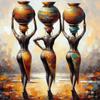 Arte Culturale Africana Etnica Stampe Poster Donna Nera Per Soggiorno Decorazioni per la Casa Ragazza Africana Astratta Pittura su Tela Arte da Parete