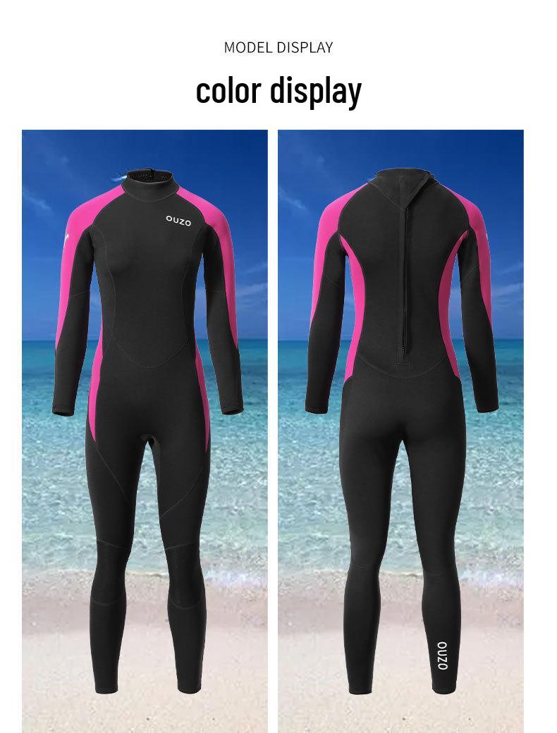 

Мужской гидрокостюм с длинным рукавом 1,5 мм - Теплый, Защищающий от холода и Защищающий от медуз Double Extra Large (2XL)