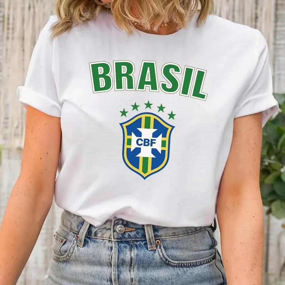 

2026 Горячие Продажи Бразилия Хлопковая Футболка Мужская и Женская Новая Летняя Хлопковая Одежда Харадзюку Мода Круглый Вырез Короткий Рукав Топ S чёрный