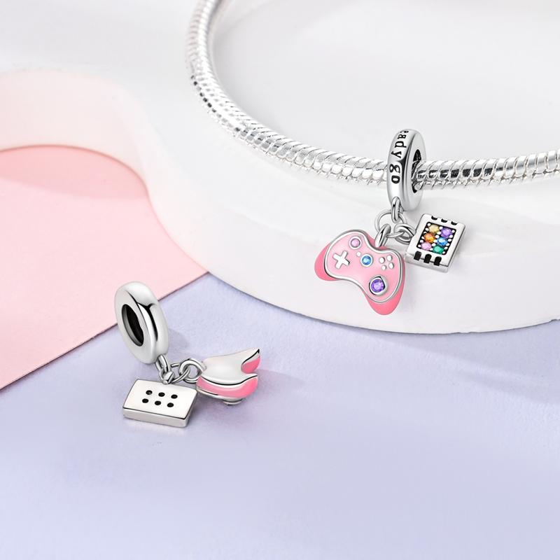 Original Charms Copper Colorful Game Console Party Pendants Fit Charms Plata Bracelets For Women Jewelry Making Gifts