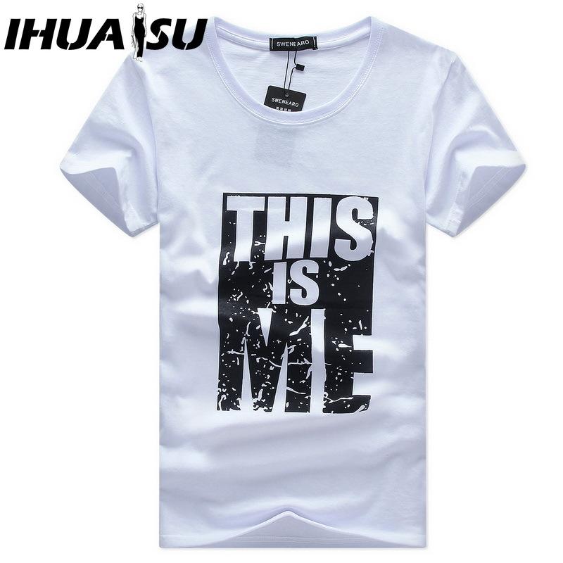 

Футболка с коротким рукавом IHUASU из хлопка, мужская модная свободная рубашка с коротким рукавом, напечатанная сострадательная рубашка XXXXL белый