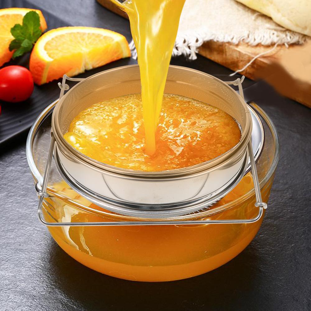 Honigsieb, Doppelsieb, Netzfiltersieb aus Edelstahl für die Bienenzucht