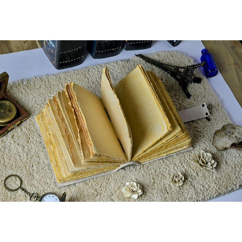 Deer Leather Journal: Handmade Grimoire, Spell Book, Book of Shadows