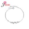 New Arrival Cute Stars Micro Paved Crystals 925 Sterling Silver Link Chains Bracelets For Women Femme Wedding Engagement