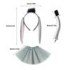 Donkey Tail Costume with Donkey Tail Headband Nose Glove Skirt Bowtie Halloween Donkey Costume for Kid Halloween Cosplay
