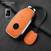 Metal And Leather Car Key Case Cover For Mercedes Benz W176 W177 W205 W206 W212 W213 W222 W223 W167 463 X166 A C E S G Cls Class