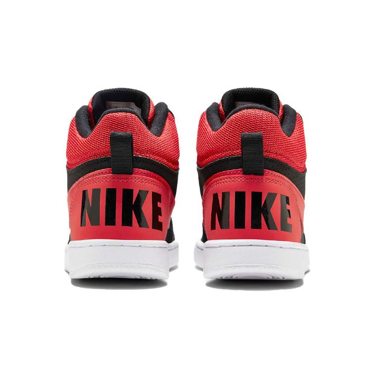 New Nike Court Borough Mid Sneakers Black/Red GS 839977-002