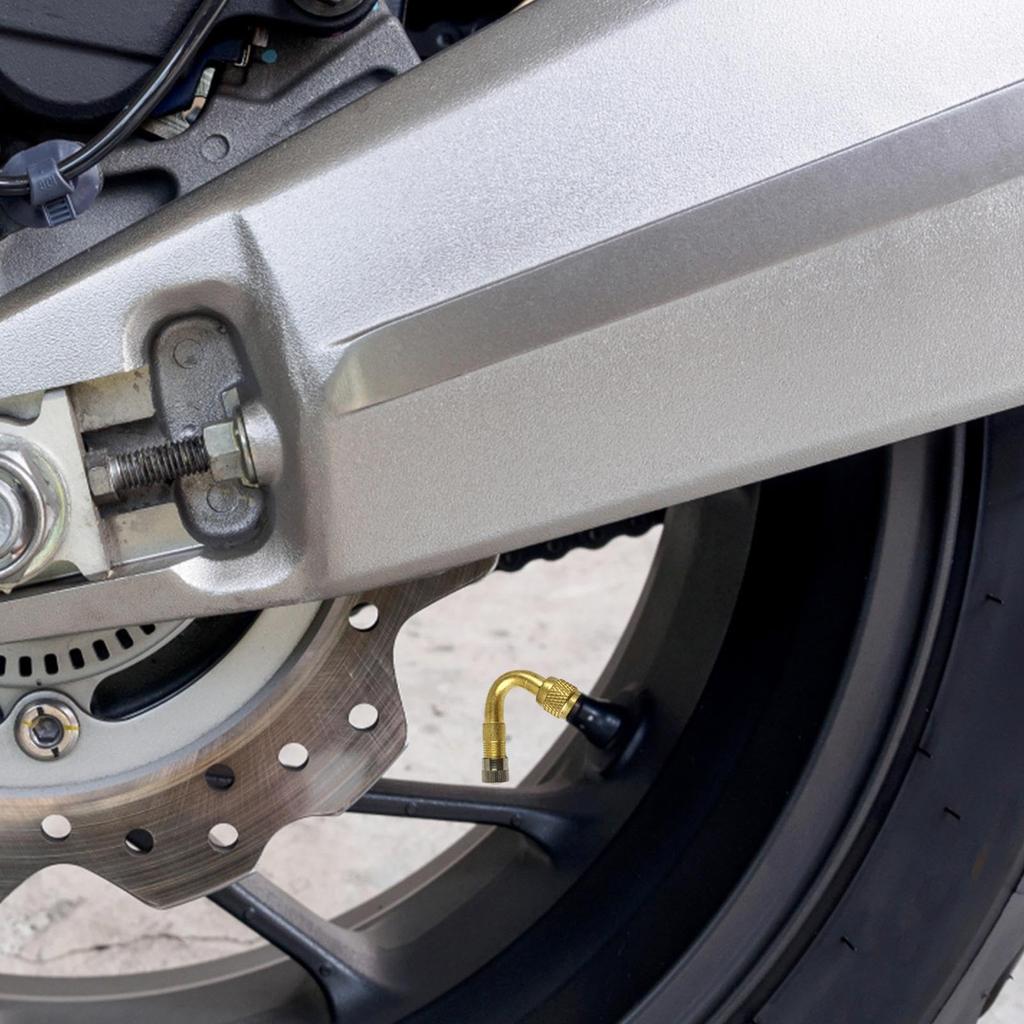 Supapă Aer Motocicletă, Adaptor Extensie Supapă Anvelopă, Extensie 90°, Tip L, Supapă Aer, Pentru Moped