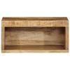 Wall Mounted TV Cabinets 2 Pcs Rough Mango Wood