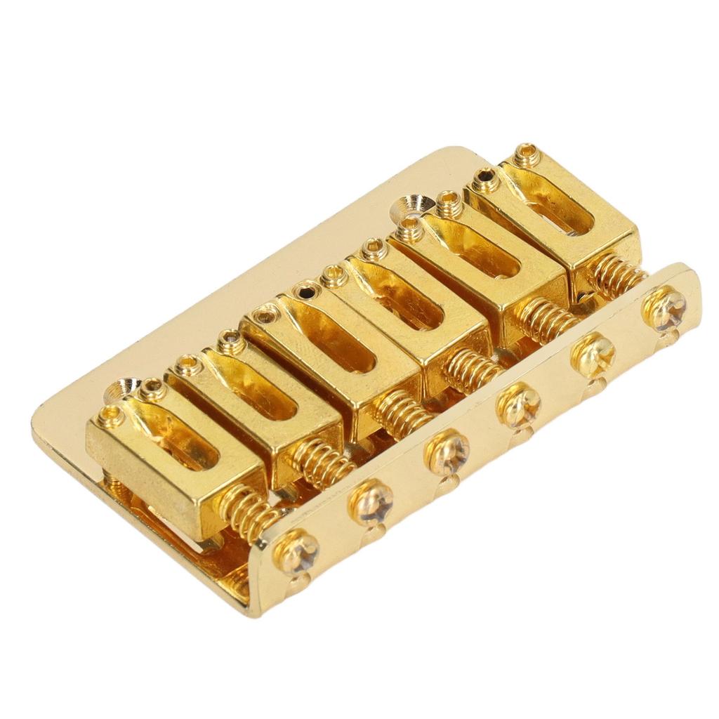 6 String Guitar Fixed Saddle Bridge Hardtail Top Loader Iron Electric Guitar Saddle Bridge