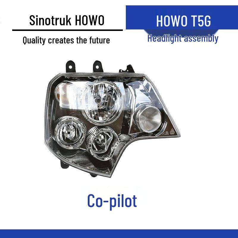 Howo TX/T5G Front Headlight Assembly with High/Low Beam Function Standard