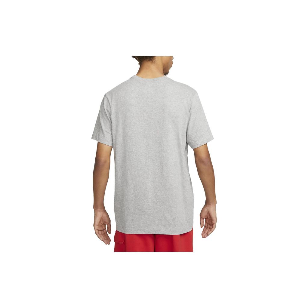 Nike Retro Crew Neck Regular Fit Soccer Short Sleeve T-Shirt Men Tops Gray DZ3630-010
