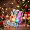 Portable Keychain Rgb 7 Color Gradient Anxiety Relief  Fidget Clicker Crisp Clicking Christmas Themed Fidget  For Stress