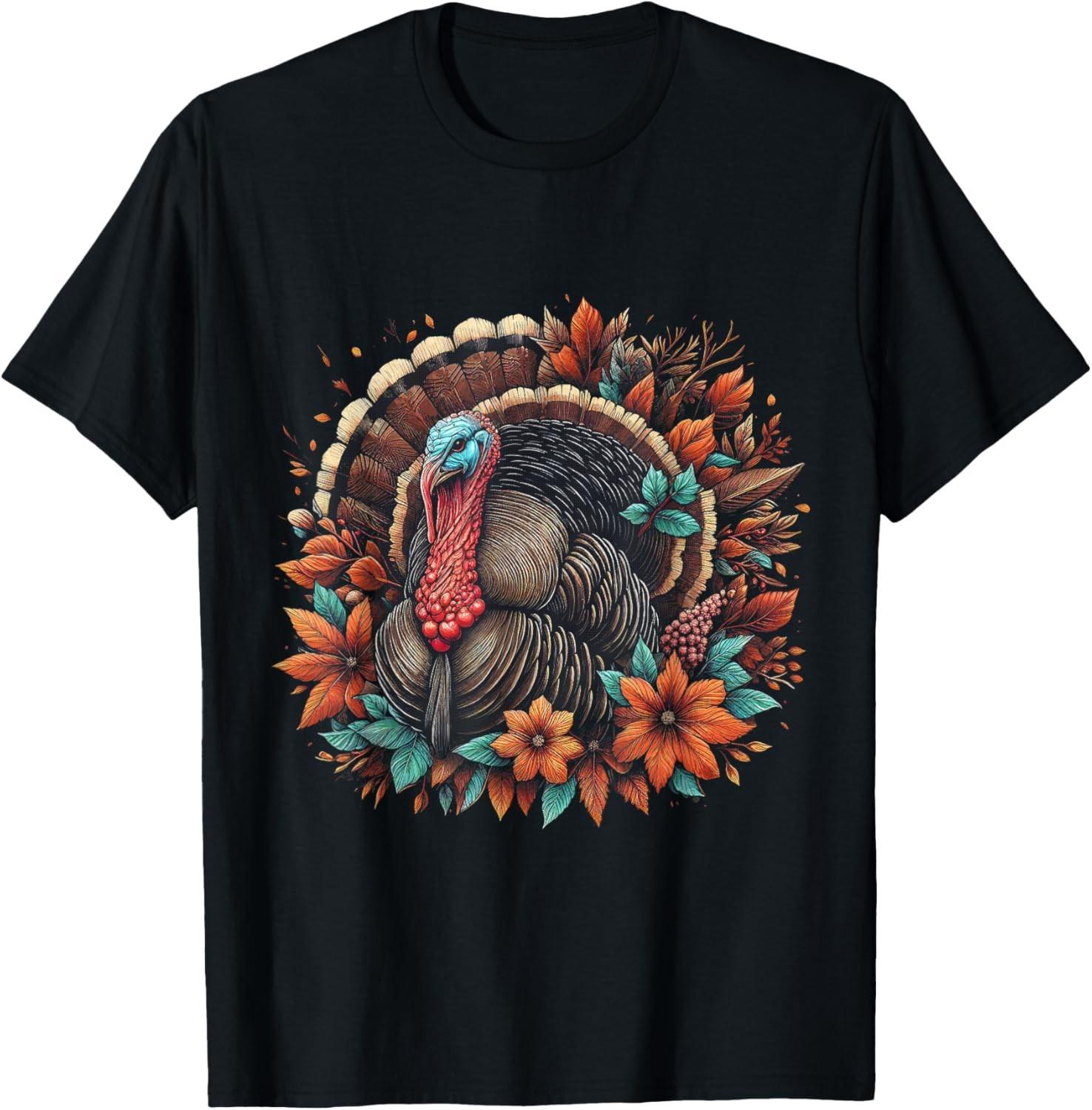 Thanksgiving Turkey Family Fall Happy Thanksgiving T-Shirt S