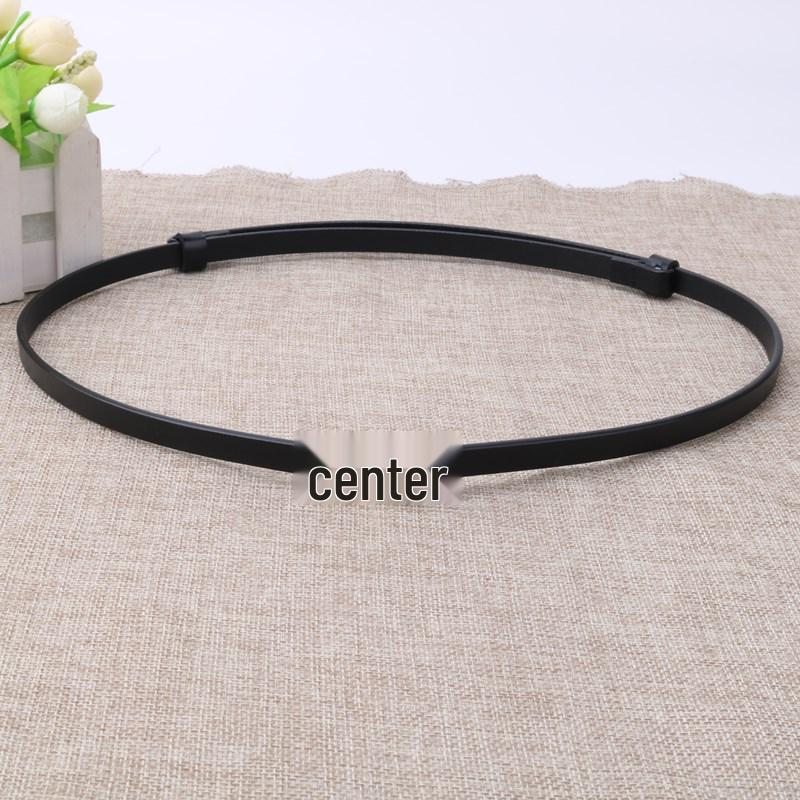Women s Genuine Leather Versatile Knot Belt - Stylish Waist Cincher for Dresses чёрный