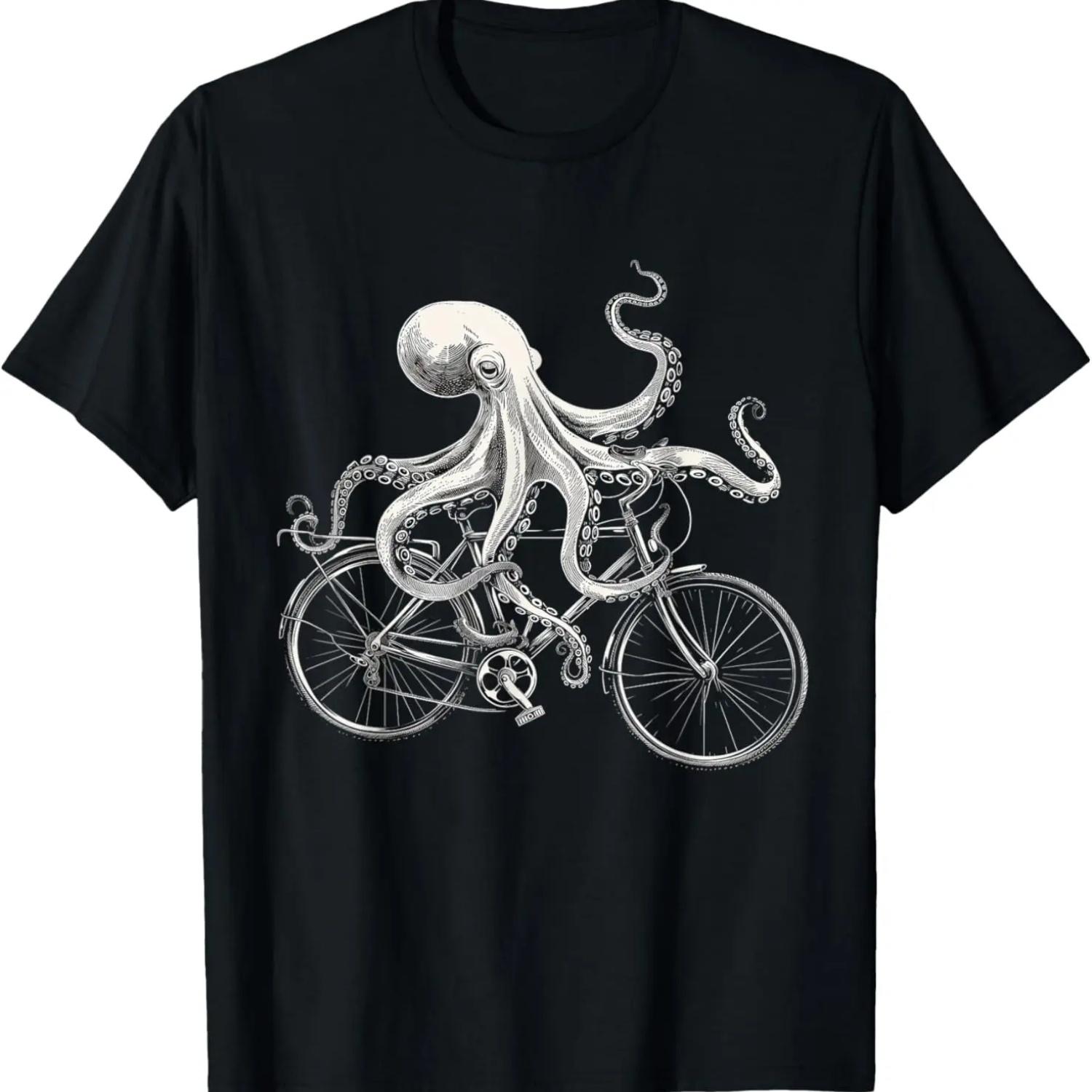 Смешная футболка для велосипедиста на горном велосипеде S чёрный