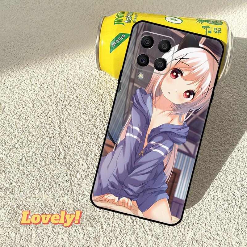 Anime girl cartoon japan cute Case For Samsung Galaxy M53 M16 M11 M21 M31 M35 M12 M13 M14 M15 M36 M56 M32 M52 M55 M34 M54