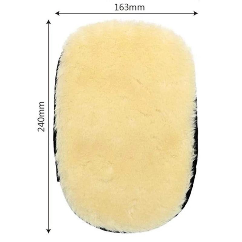 1/2Pcs Microfiber Car Cleaning Gloves Soft Wool Velvet Paint Wiping Cloth Waxing Thickening Car Beauty Wiping Gloves Cleaning