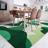 Dark Green Living Room Bedroom Carpet Soft Washable Modern Non Slip Low Pile Geometric Pattern Classroom Nursery Dormitory Home