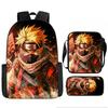 Naruto Bag Student Pack With Oxford Cloth And Cute Character Prints For Kids