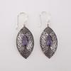 Natural Iolite Gemstone 925 Sterling Silver Jewelry Drop/Dangle Earrings 2.15" CE-20-3