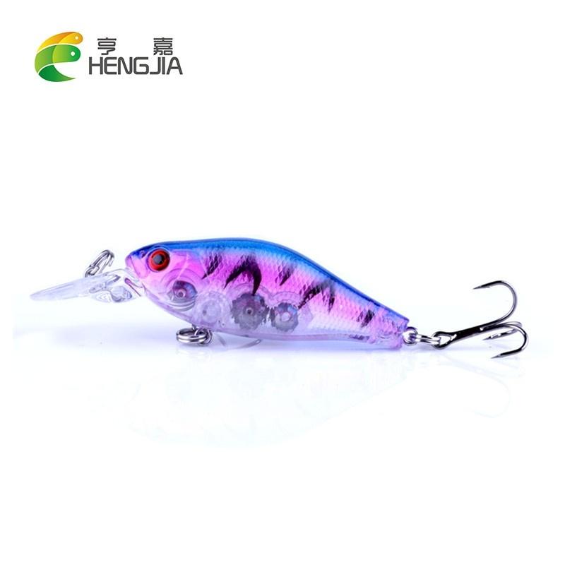 10PC HENGJIA 8g Minnow Crankbaits 3D Eyes Plastic Wobbler Fishing Tackle Equipment