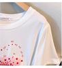 Plus Size Loose Fit Mid-Length Round Neck Short-Sleeve T-Shirt for Women