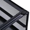 Metal Mesh Computer Monitor Stand Monitor Stand with Storage Drawers for Office