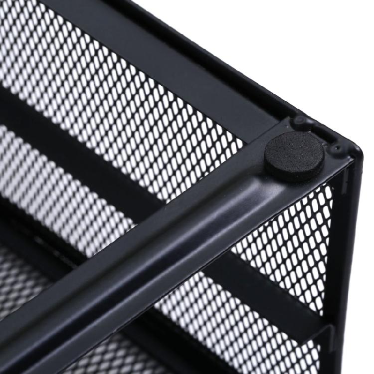 Metal Mesh Computer Monitor Stand Monitor Stand with Storage Drawers for Office
