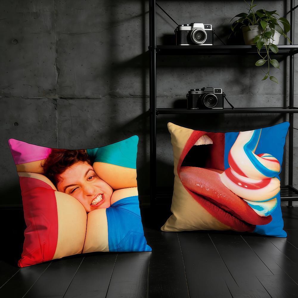 T-Toiletpaper I-Interesting Cushion Cover Birthday Anniversary Gifts Double Sided Printed Zipper Cushion Cover Soft Skin Bedding